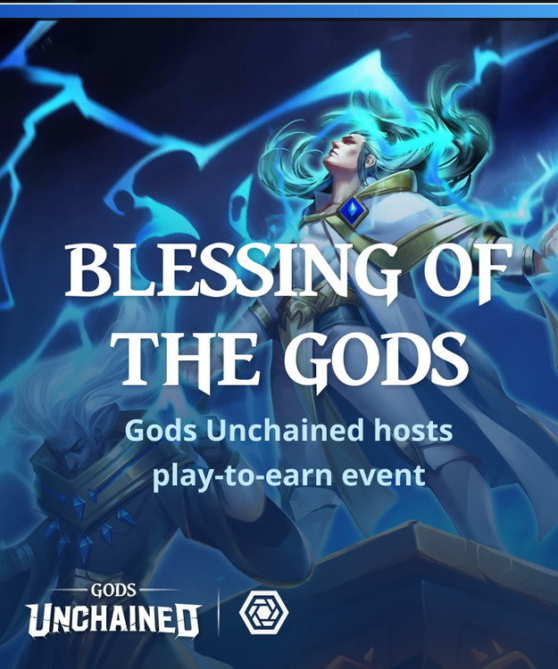 Earn $GODS tokens by playing games of Gods Unchained!