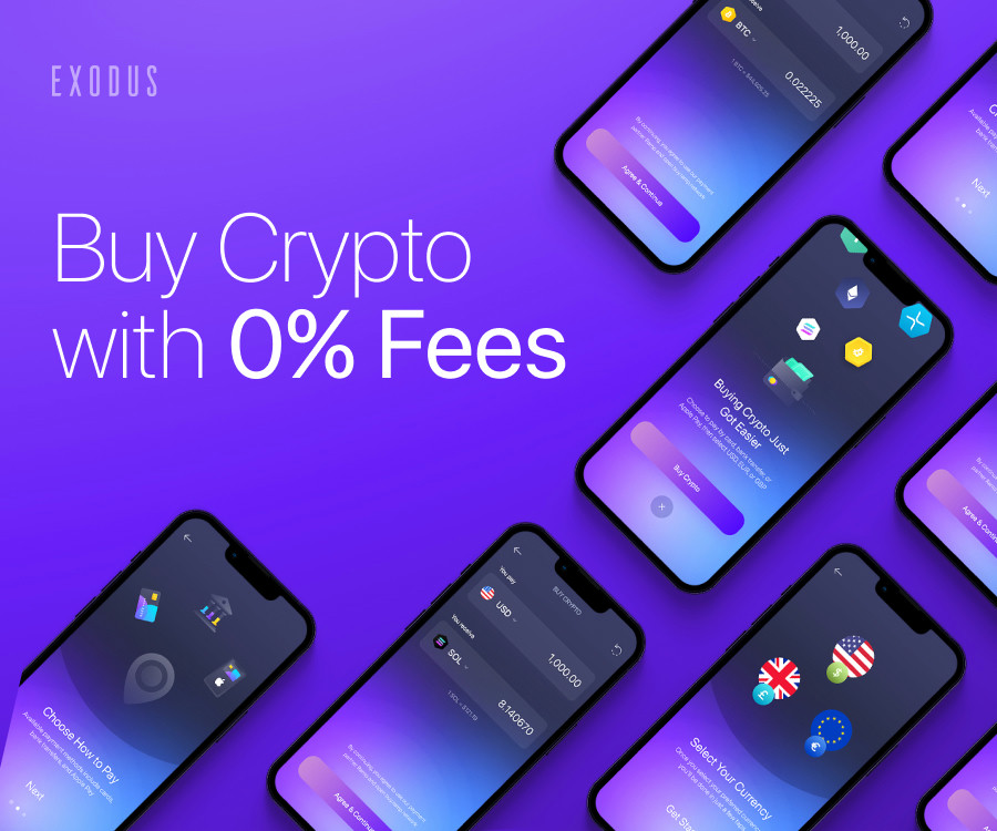 Buy Crypto with 0% Fees.
